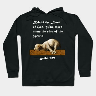 Jesus Lamb of God Who Takes Away the Sins of the World - John 1:29 Hoodie